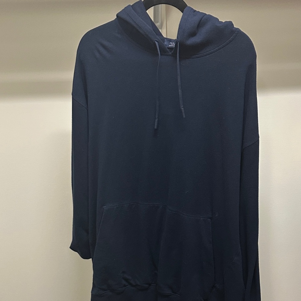 Nuuds Dark Blue Men's Hoodie - Picture 1 of 3